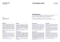 Cambridge Audio SX-50 - Installation Guide 